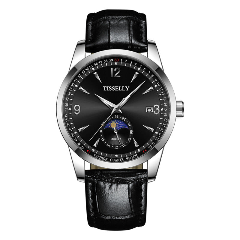 Simple Men's Calendar Luminous Waterproof Quartz Watch