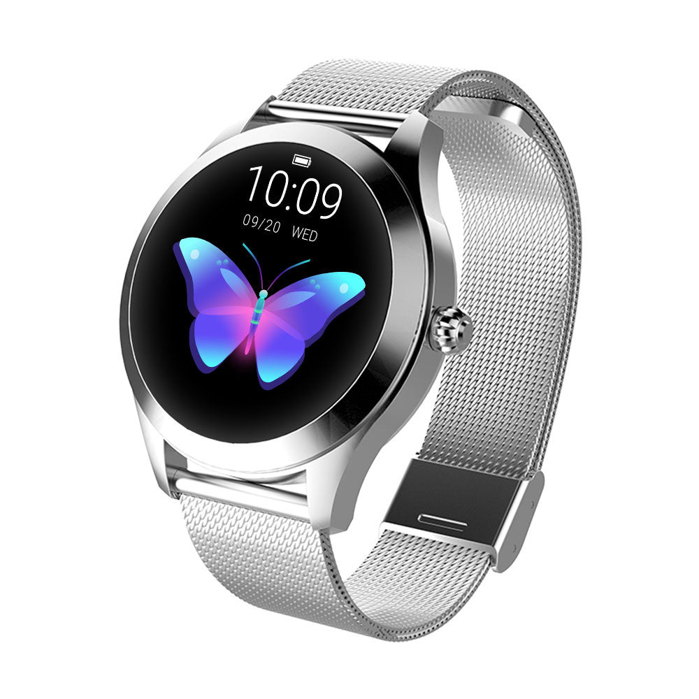 Orologio intelligente Bluetooth BT da donna con schermo HD, monitoraggio delle condizioni di salute, promemoria social, orologio intelligente alla moda
