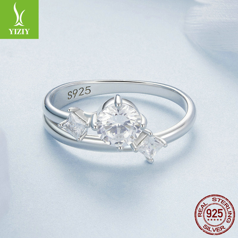 Simple and Elegant s925 Pure Silver Luxury Women's Ring