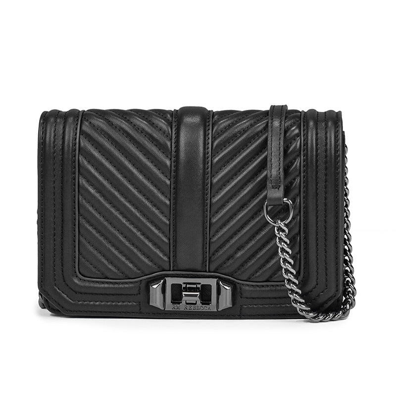 Dames modieuze kettingtas schoudertas diagonaal origineel leer grote capaciteit crossbody dames schoudertas