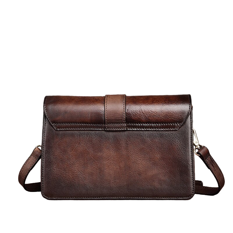 Dames modieuze schoudertas met grote capaciteit originele diagonale leren retro kleine vierkante tas dames schoudertas