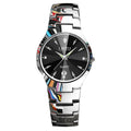 Modieus luxe quartzhorloge voor dames, waterdicht, met strass vervaardigd, lichtgevend, lichtgewicht quartzhorloge voor dames