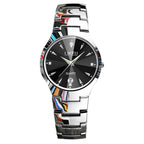 Women's Fashionable Luxury Quartz Watch Waterproof Rhinestone Crafted Luminous  Lightweight Women Quartz Watch