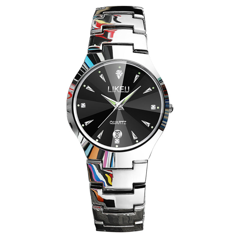 Modieus luxe quartzhorloge voor dames, waterdicht, met strass vervaardigd, lichtgevend, lichtgewicht quartzhorloge voor dames