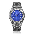 ONOLA Luxury Men's Engraved Bracelet Luxury Brand Men Quartz Watch Fashionable Classic Men's Quartz Watches