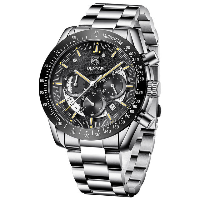 Orologio al quarzo impermeabile alla moda da uomo