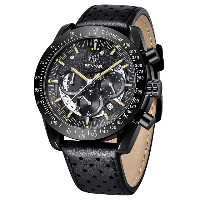 Orologio al quarzo impermeabile alla moda da uomo