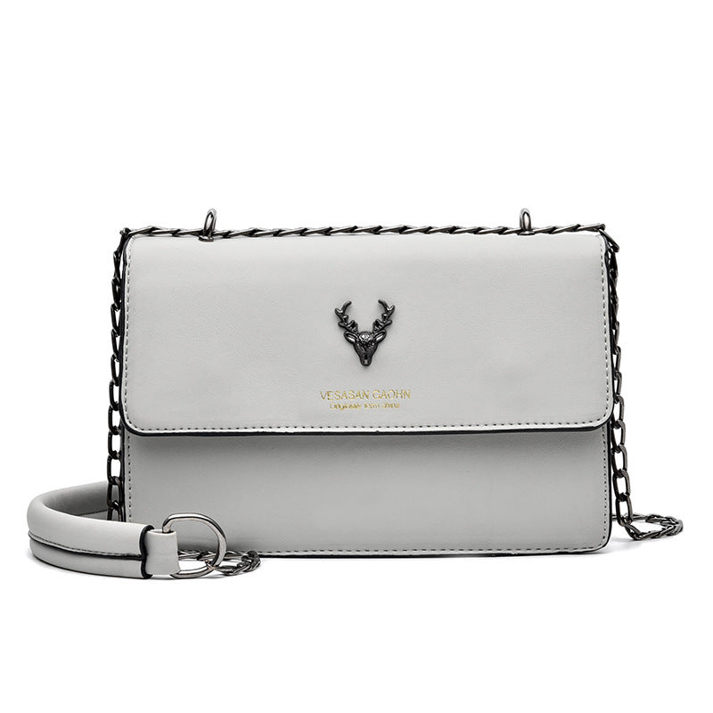 Modieuze, veelzijdige damestas met ketting, kunstleren schoudertas met grote capaciteit, damestas met crossbodytas.