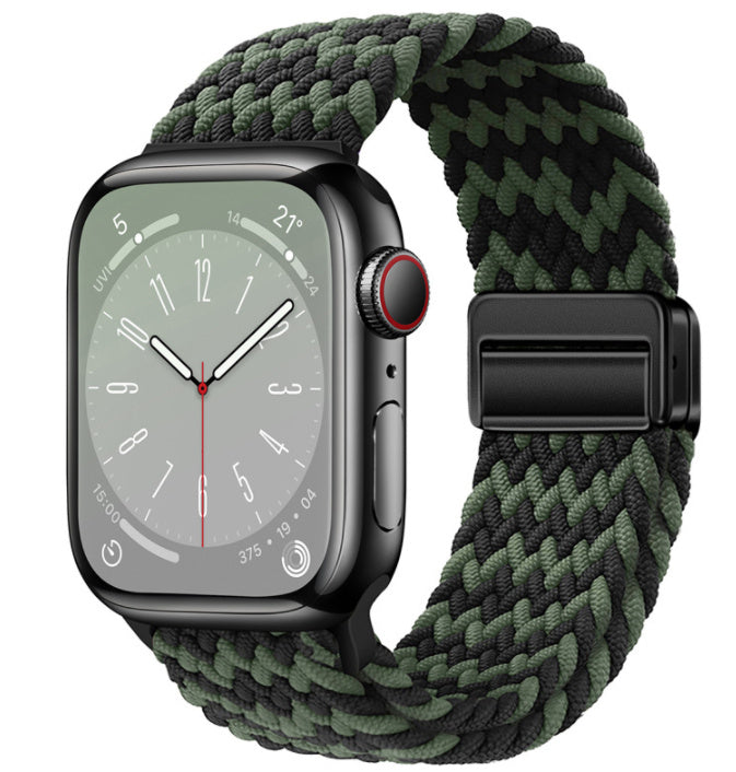Smart Apple Watch Band Braided Solo Loop Band Magnetic Buckle Band MultiFunction Sports Mode iWatch - Acquisti Online