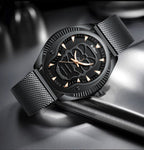 Personality fashion waterproof cool ghost Men's quartz watch