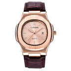CURDDEN Herenhorloges Mode Casual Leren Band Zakelijk Datum Kwartshorloge Zwart Relogios Masculinos 2025
