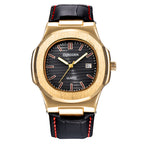 CURDDEN Herenhorloges Mode Casual Leren Band Zakelijk Datum Kwartshorloge Zwart Relogios Masculinos 2025