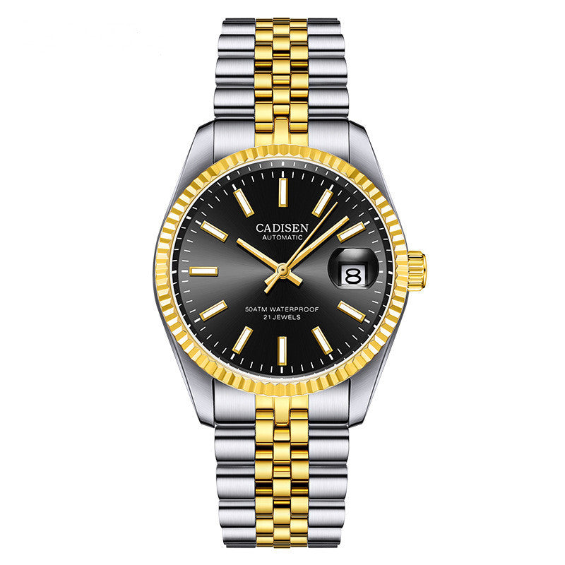 CADISEN Men's Fashion Watch Business Personalized Automatic Movement Waterproof Luminous Stainless Steel Watch - Acquisti Online