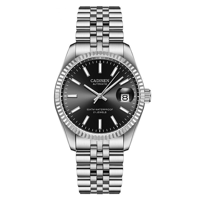 CADISEN Men's Fashion Watch Business Personalized Automatic Movement Waterproof Luminous Stainless Steel Watch - Acquisti Online