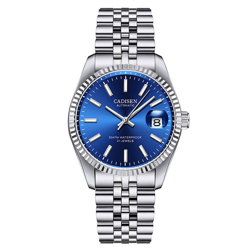 CADISEN Men's Fashion Watch Business Personalized Automatic Movement Waterproof Luminous Stainless Steel Watch - Acquisti Online