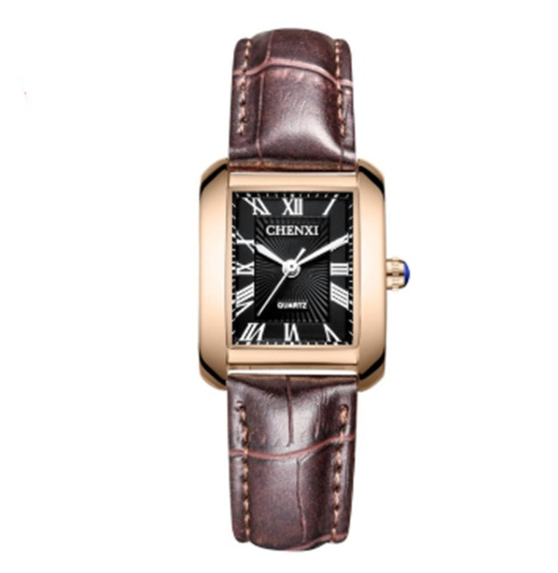 Square fashion Casual  Belt Watch