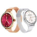 Orologio intelligente da donna NX7 con bracciale AMLOED, schermo da 1,1 pollici, chiamate BT, monitoraggio della salute e del fitness, orologio intelligente da donna