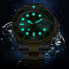 Men's Classic Business Fashion Watch Automatic Mechanical Movement Watch Waterproof Steel Band Watch - Acquisti Online