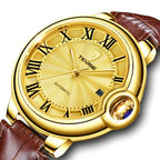 Tevise, nuovissimo orologio meccanico da uomo casual da lavoro di lusso, impermeabile, automatico, in acciaio inossidabile