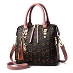 New Women's Bag Leisure Shoulder Bag Large Capacity PU Leather Handbag Cross Bag
