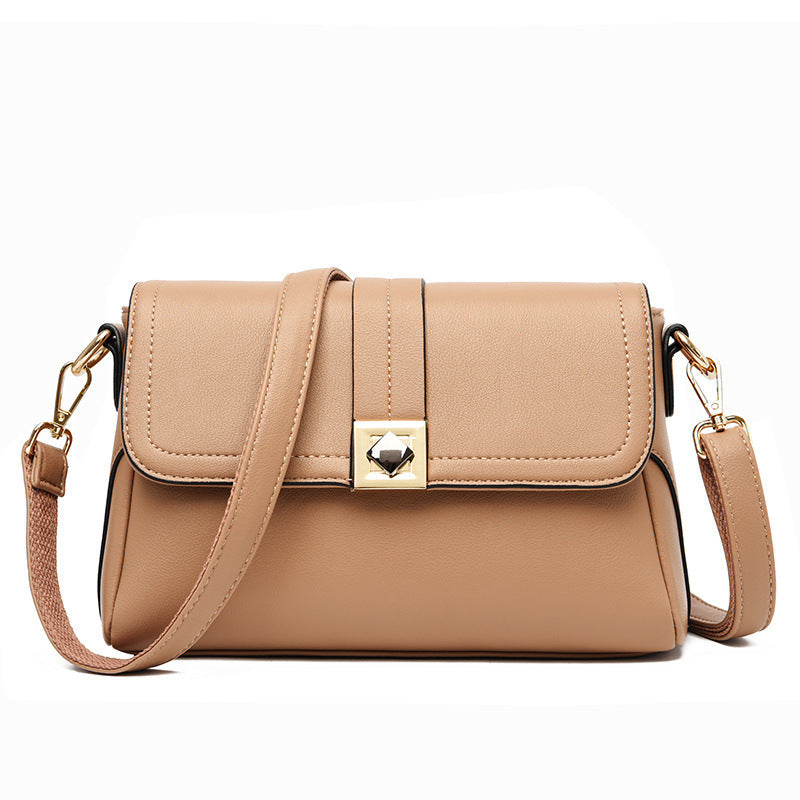 Women's Shoulder Small Square Messenger Bag Original Leather Large Capacity Crossbody Bag Fashion Women's Shoulder Bag