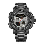 New Men's Watch Waterproof Steel Band Quartz Watch Sports Electronic Watch