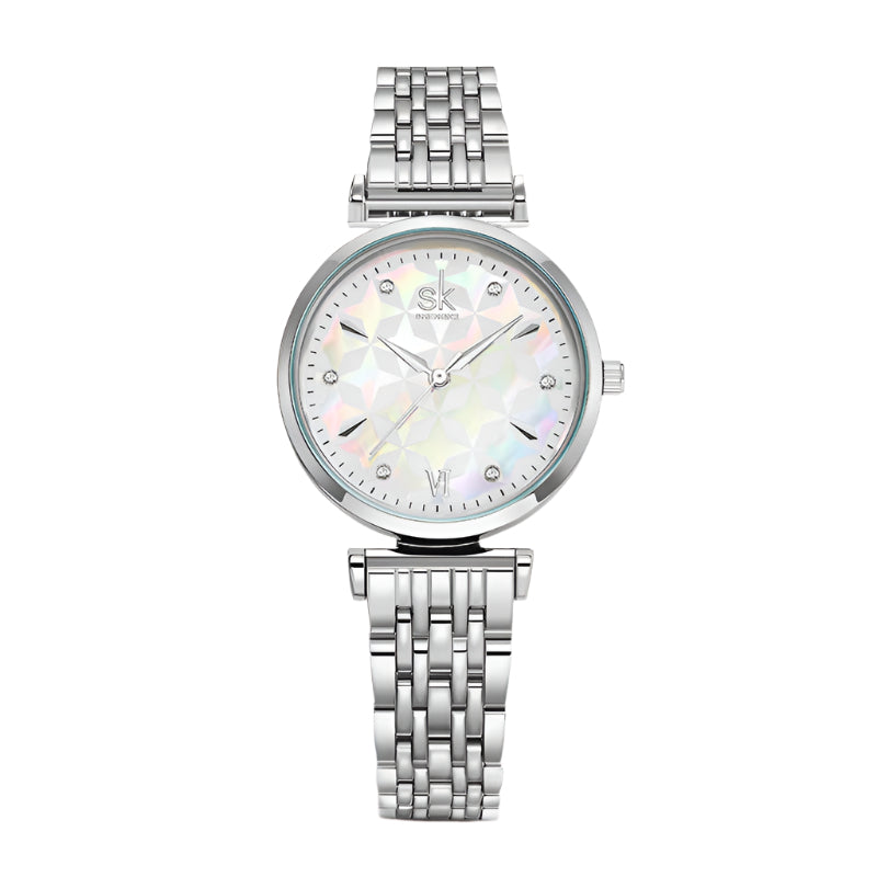 Shengke Brand Women Luxury Bracelet Watch Rose gold Wristwatch Japanese Quartz Movement Women Watch