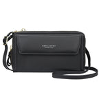Women's Crossbody Bag Double Zip Wallet Fashion Purse Lady Card Holder Mobile Phone Bag  Shoulder Strap Purse