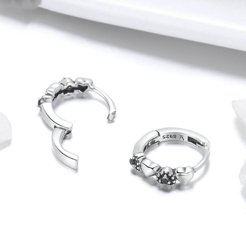 Soul Covenant Oorbellen Hart Ingelegde Zirkonia Oorbellen