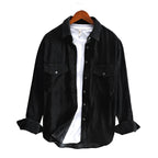 Corduroy Herenoverhemd Lange Mouw Overhemd Verdikt Retro Overhemd