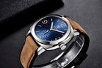 BENYAR Men's Business Casual Watch Spiral Crown Pin Buckle Automatic Mechanical Movement Waterproof Man Watch - Acquisti Online