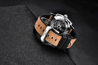 BENYAR Men's Business Casual Watch Spiral Crown Pin Buckle Automatic Mechanical Movement Waterproof Man Watch - Acquisti Online
