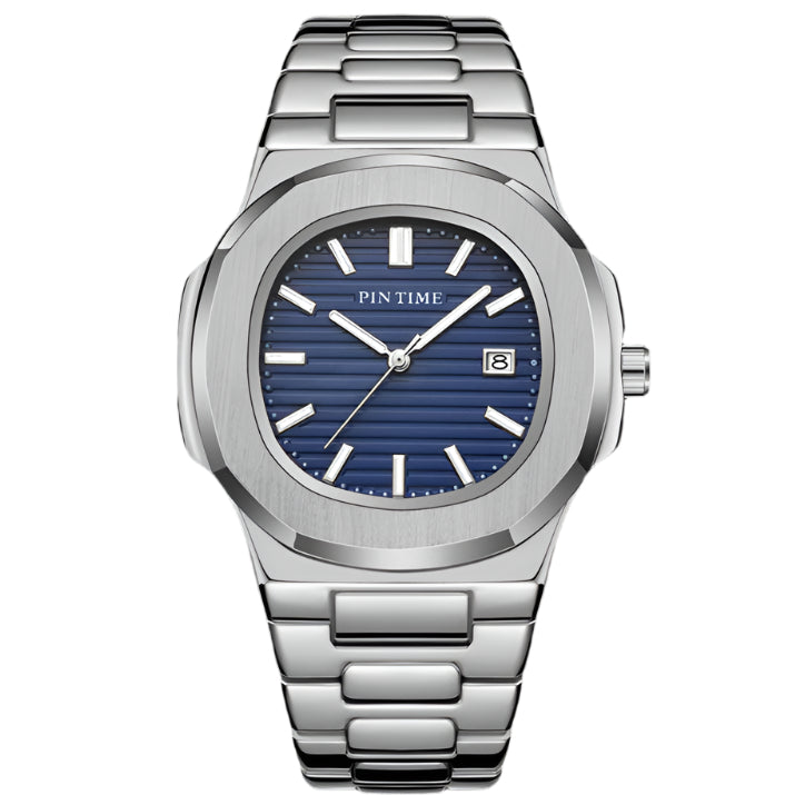 PINTIME Merk Dames Luxe Horloge Mode Stalen Band Zakelijk Dameshorloge Waterdicht Datum Kwarts Polshorloges