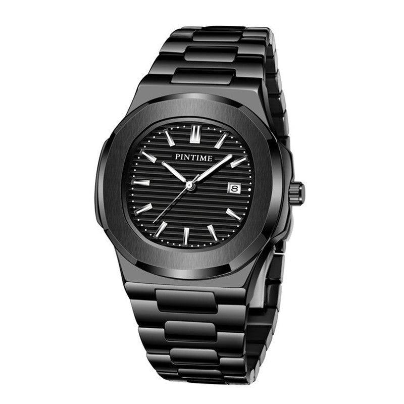 PINTIME Merk Dames Luxe Horloge Mode Stalen Band Zakelijk Dameshorloge Waterdicht Datum Kwarts Polshorloges
