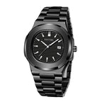 PINTIME Brand Women Luxury Watch Fashion Steel Band Business Women Watch Waterproof Date Quartz Wristwatches