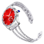 Women Smart Watch Bluetooth Call Health Monitoring Sports Mode Smart Reminder HD Screen Mesh Belt Women Smart Watch