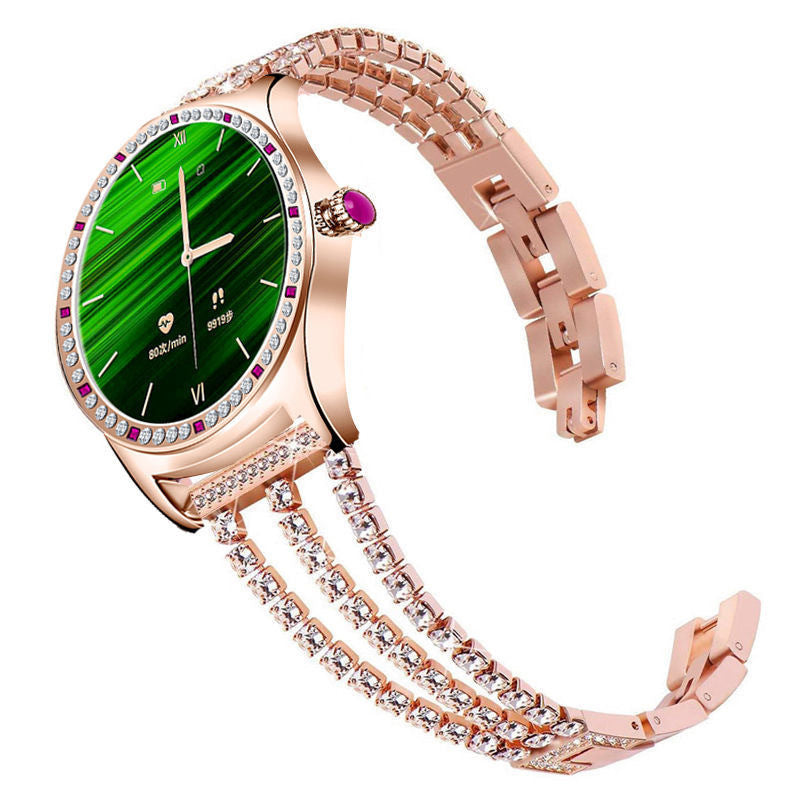 Vrouwen Smartwatch Bluetooth Oproep Gezondheidsmonitoring Sportmodus Slimme herinnering HD-scherm Mesh-riem Vrouwen Smartwatch