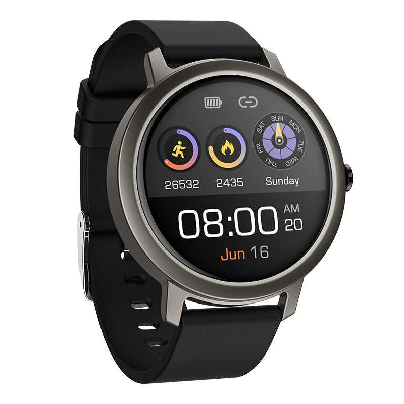 Orologio intelligente unisex impermeabile con cardiofrequenzimetro, promemoria chiamate, fitness tracker, previsioni meteo, supporto per smartwatch