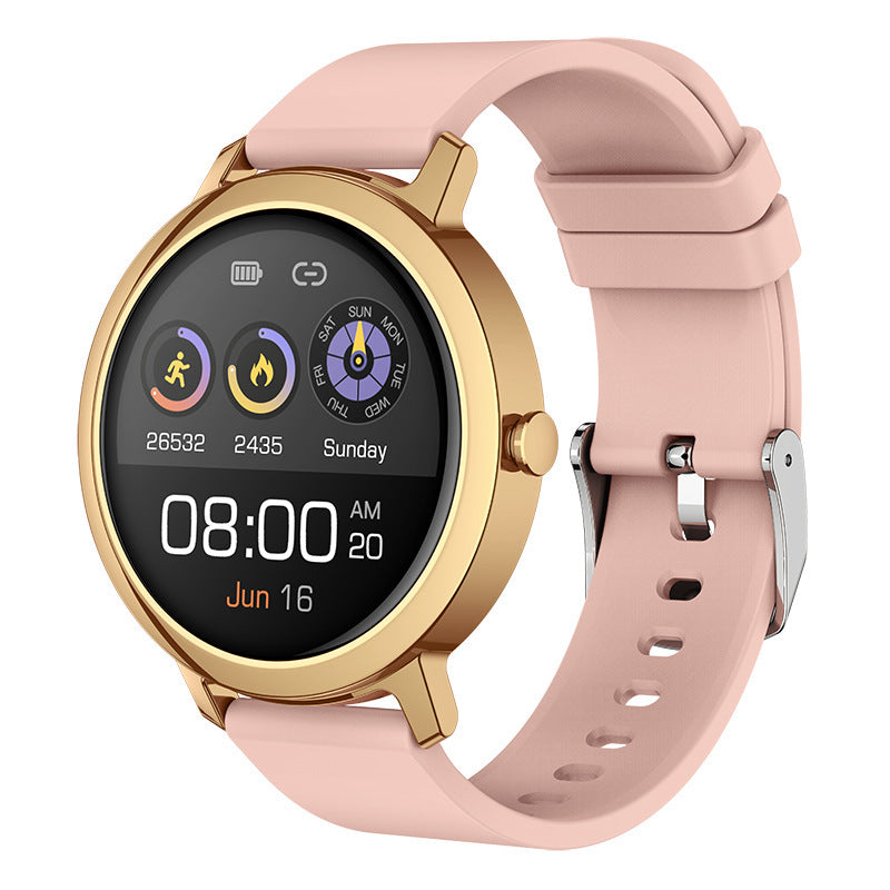 Orologio intelligente unisex impermeabile con cardiofrequenzimetro, promemoria chiamate, fitness tracker, previsioni meteo, supporto per smartwatch