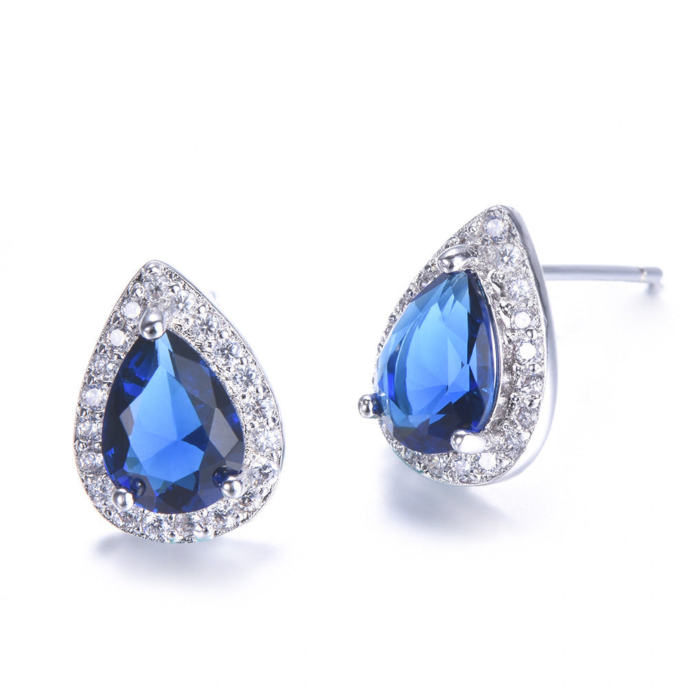 Royal Blue Drop Women's Earrings