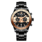 Orologio meccanico impermeabile con cinturino in pelle di alta qualità Boyzhe Fashion