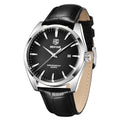 Men's Quartz Watch Simple Tide Waterproof Business Leather Watch - Acquisti Online
