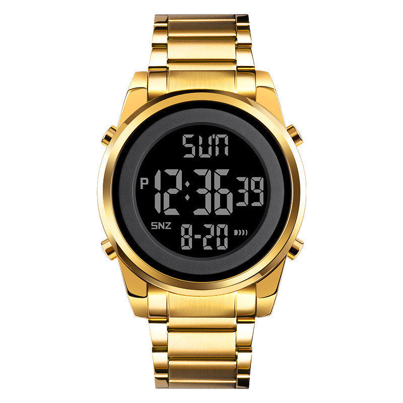 Skmei Electronic Watch Stainless Steel Band Business Fashion Chronograph Display Show Time Date Electronic Watch