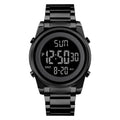 Skmei Elektronisch Horloge Roestvrijstalen Band Zakelijke Mode Chronograaf Weergave Tijd Datum Elektronisch Horloge