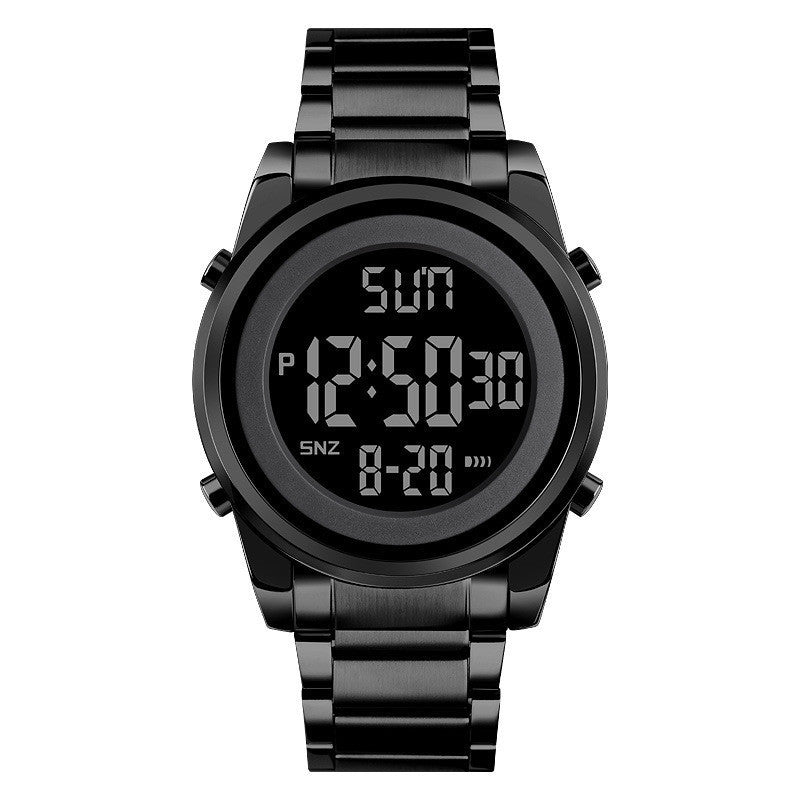 Skmei Elektronisch Horloge Roestvrijstalen Band Zakelijke Mode Chronograaf Weergave Tijd Datum Elektronisch Horloge