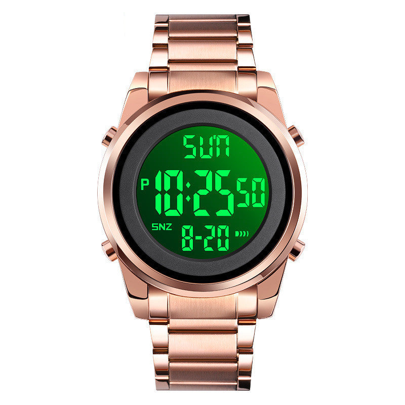 Skmei Elektronisch Horloge Roestvrijstalen Band Zakelijke Mode Chronograaf Weergave Tijd Datum Elektronisch Horloge