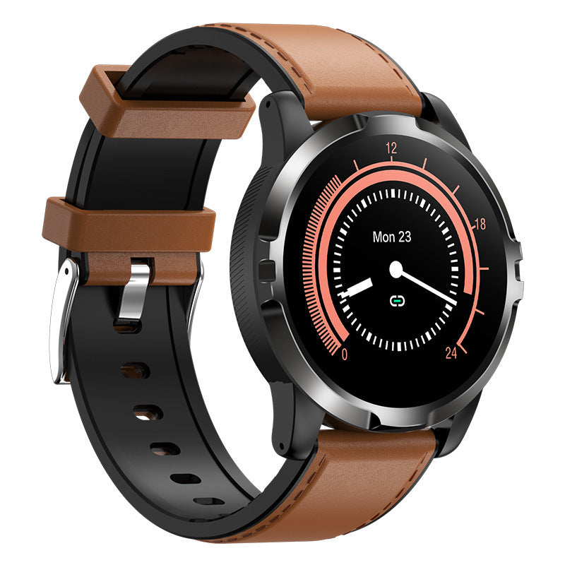Go3 Smart Armband Rond Scherm ECG Hartslag Bloeddruk Oximeter Stappen Bluetooth Waterdicht Sporthorloge