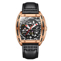 Harbor View Man Classic Fashion Watch Waterproof Automatic Mechanical Movement Leather Band Men's Watch - Acquisti Online