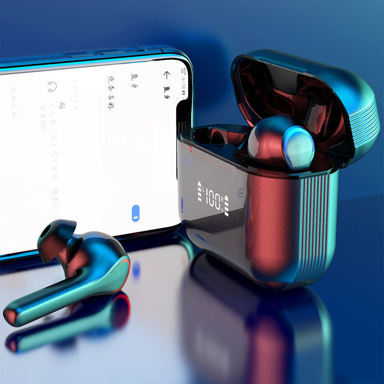 Touch Control Bluetooth Mini Earphones for Sports Music Stereo Digital Display in-ear Wireless Earbuds - Acquisti Online