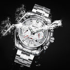 Orologio meccanico da uomo sportivo alla moda impermeabile con cintura in acciaio del marchio BOYZHE